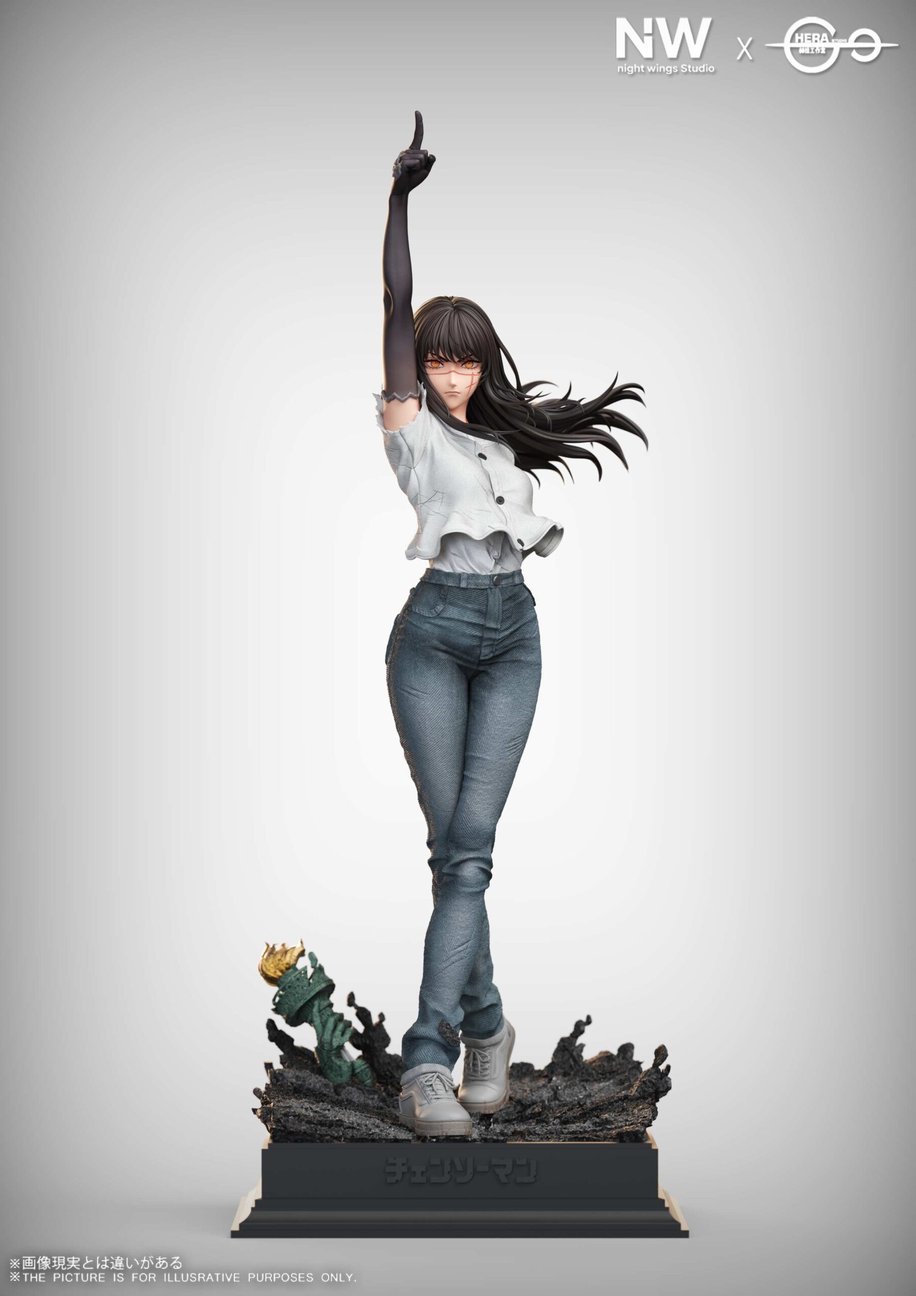 Chainsaw Man Asa Mitaka 16 & 14 Scale Resin TOPGK Statue – Night Wing Studio × Hera Studio