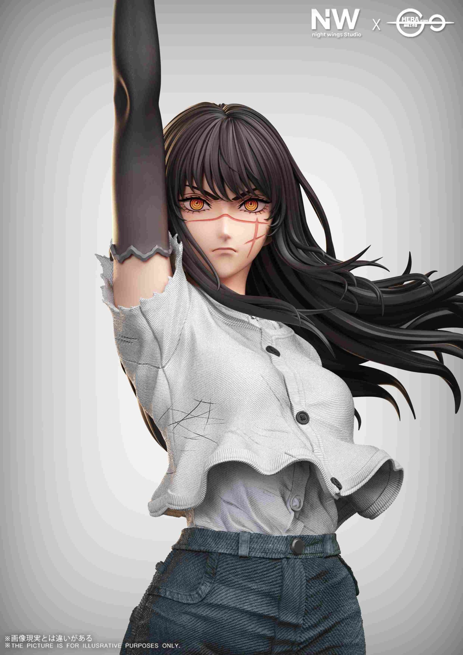 Chainsaw Man Asa Mitaka 16 & 14 Scale Resin TOPGK Statue – Night Wing Studio × Hera Studio