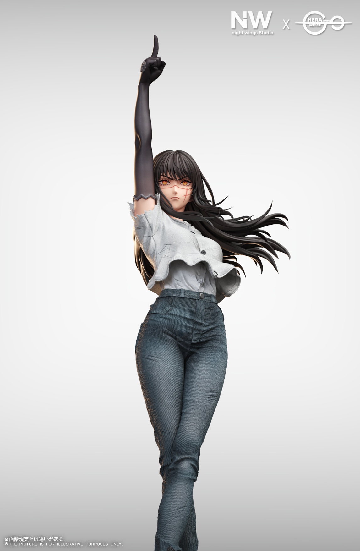 Chainsaw Man Asa Mitaka 16 & 14 Scale Resin TOPGK Statue – Night Wing Studio × Hera Studio