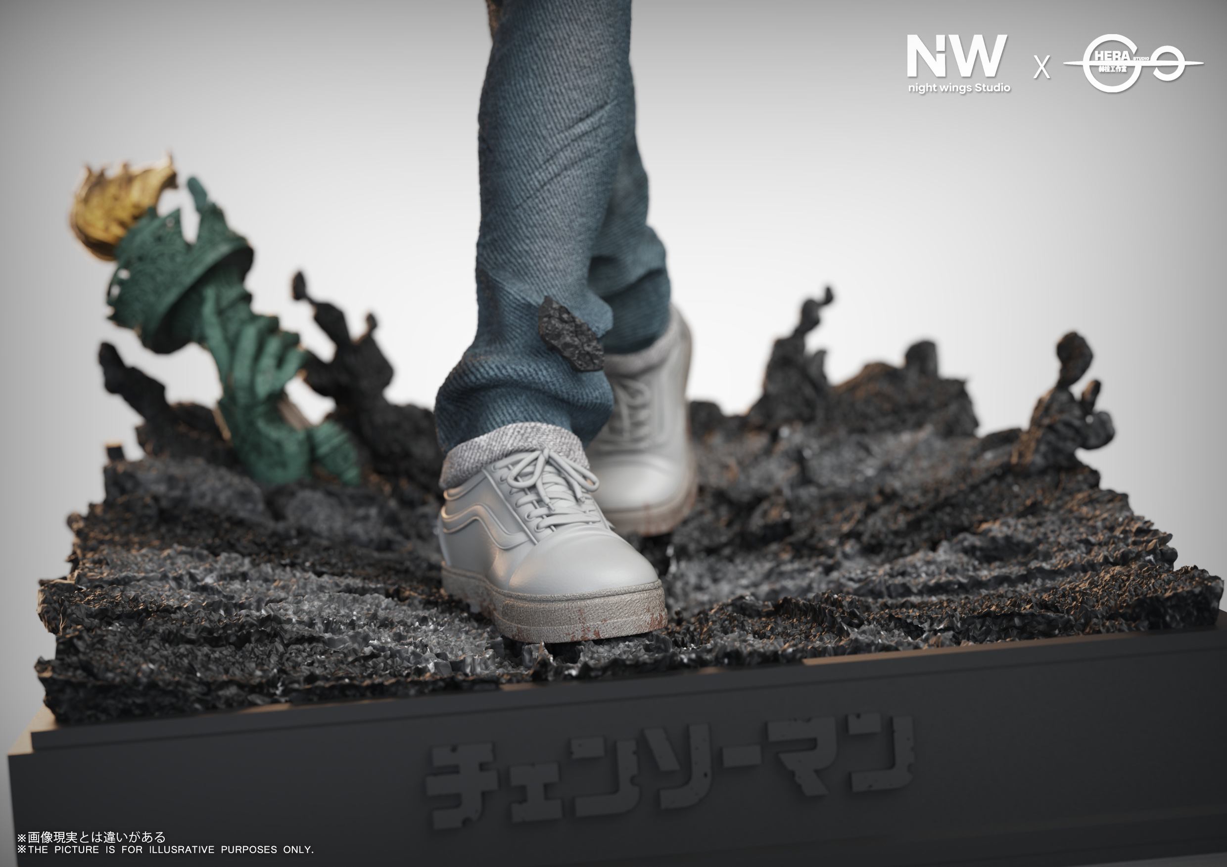 Chainsaw Man Asa Mitaka 16 & 14 Scale Resin TOPGK Statue – Night Wing Studio × Hera Studio