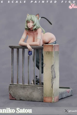 Chainsmoker Cat Yaniko Satou 16 Scale 18+ Resin Statue– Yumi Figure