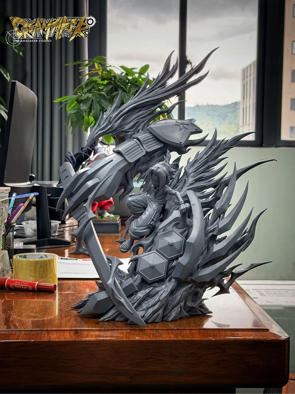 Dreammaker Studio - Shaman King Yoh Asakura & Amidamaru TOPGK Resin Statue with LED