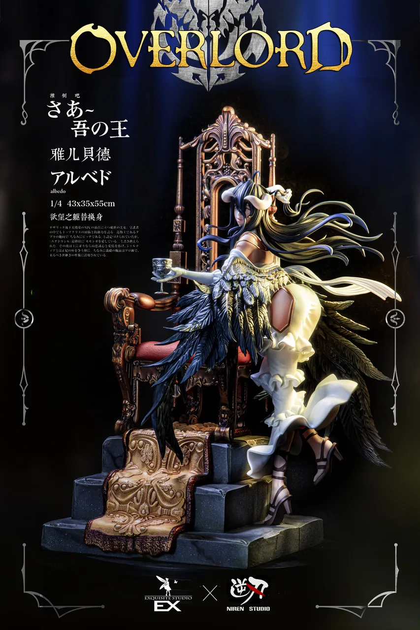 EXQUISITE and NIREN Studio Overlord Albedo 1/4 statue