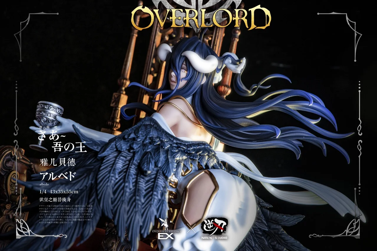 EXQUISITE & NIREN Studio Overlord Albedo – 1/4 Scale Resin Statue - Image 4