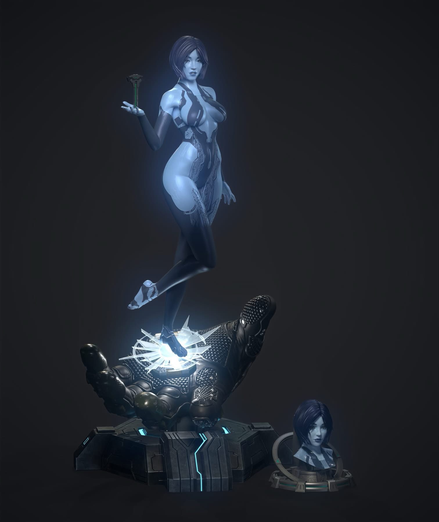 Epic Creations Studio - Halo 4 Cortana TOPGK 1/4 Limited 60 Resin Statue