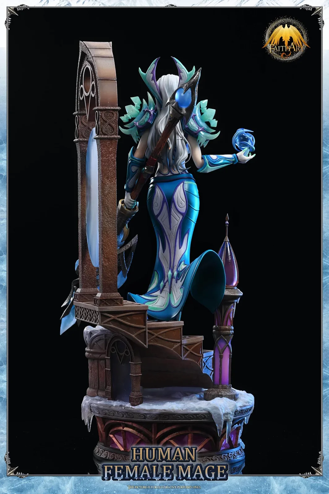 FAITH ART World of Warcraft Human Female Mega Frostfire Regalia 1/4 Scale - Image 6