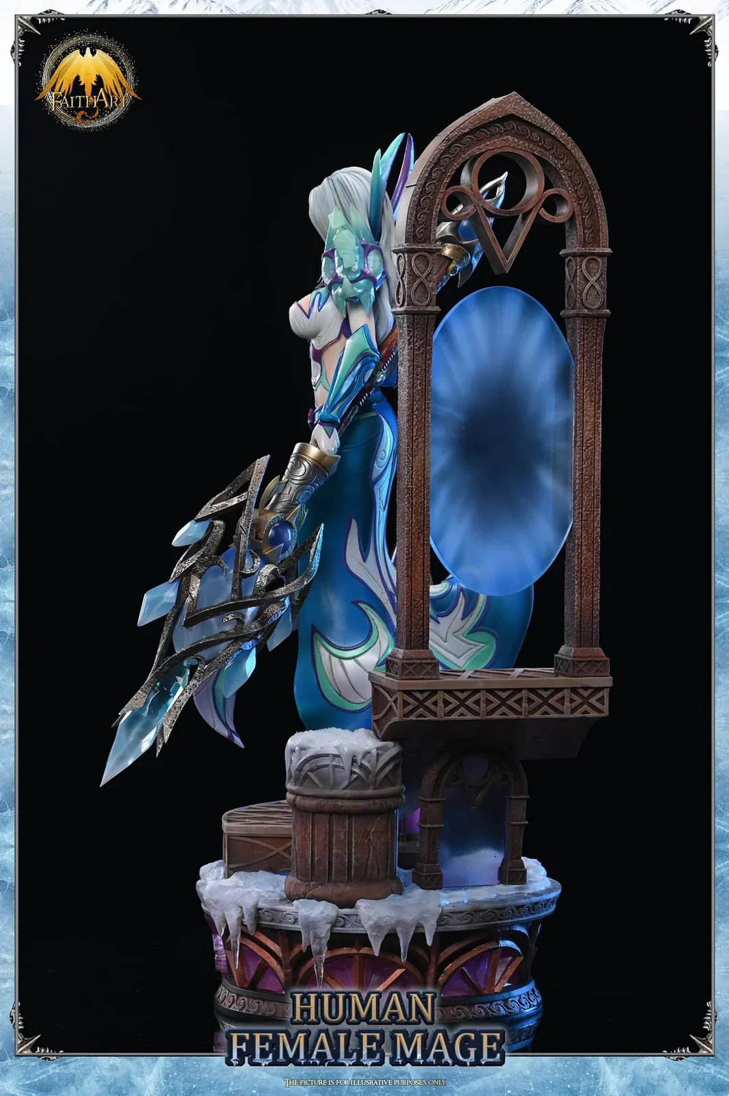 FAITH ART World of Warcraft Human Female Mega Frostfire Regalia 1/4 Scale - Image 9