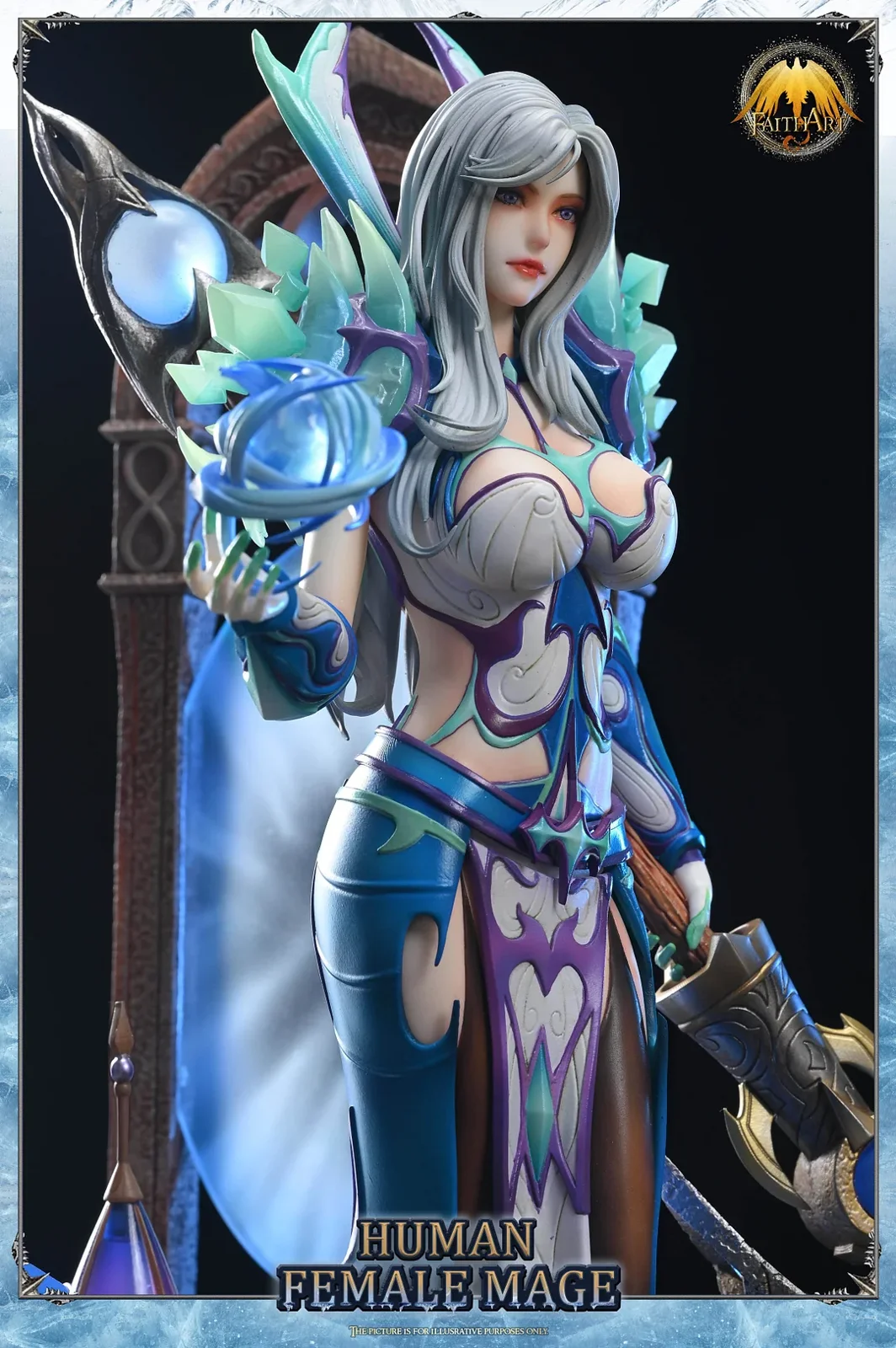 FAITH ART World of Warcraft Human Female Mega Frostfire Regalia 1/4 Scale - Image 2