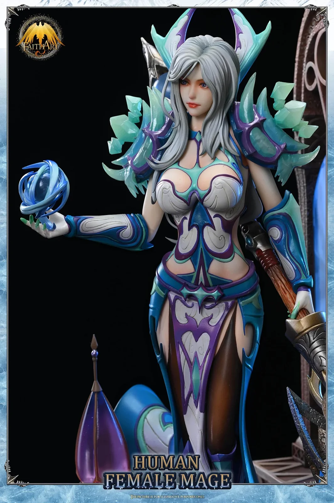 FAITH ART World of Warcraft Human Female Mega Frostfire Regalia 1/4 Scale - Image 3