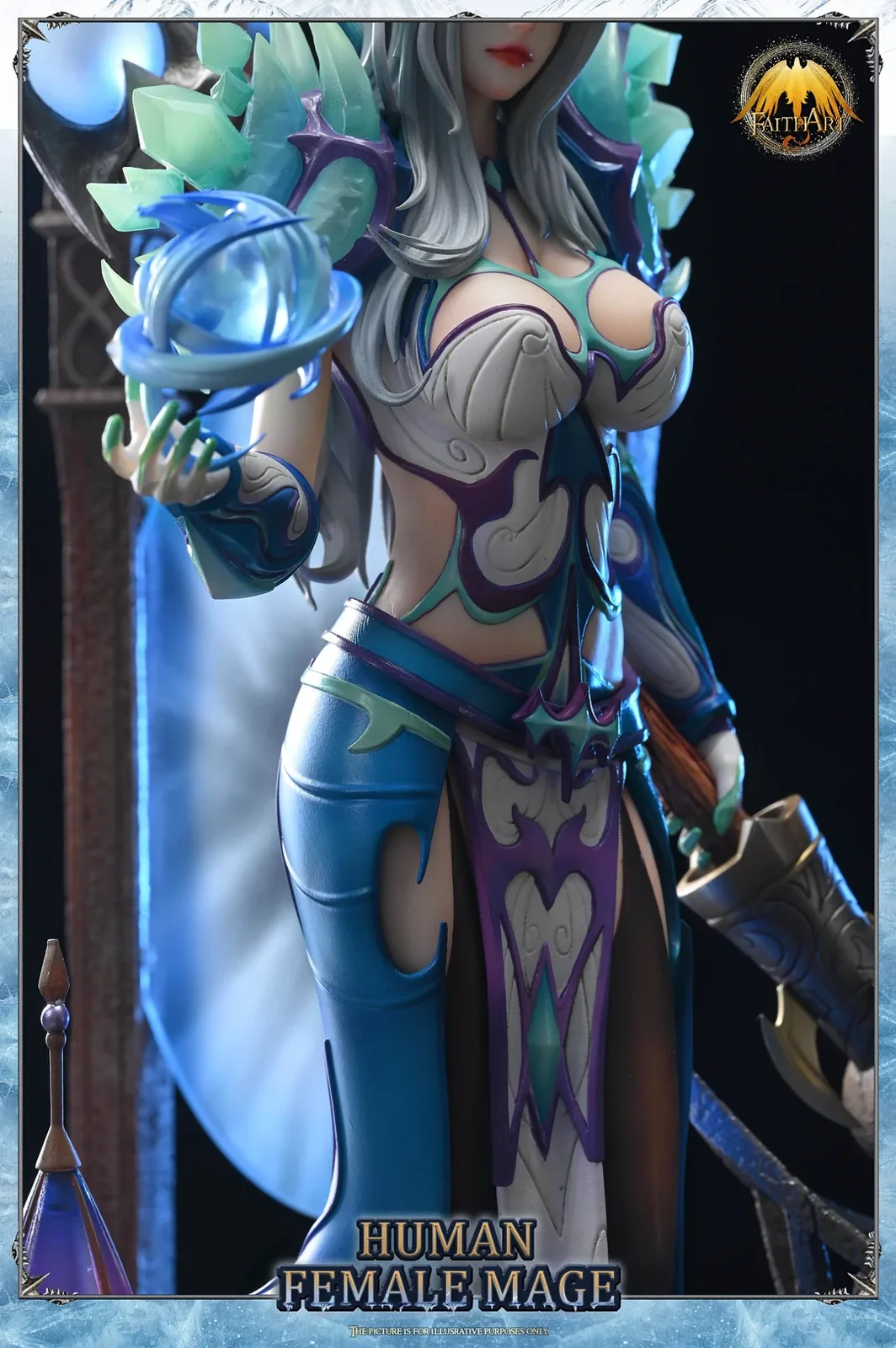 FAITH ART World of Warcraft Human Female Mega Frostfire Regalia 1/4 Scale - Image 7
