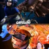 GAP Naruto Shippuden Naruto Uzumaki & Sasuke Uchiha