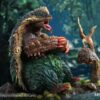 Heroics Catfire Studio Monster Hunter Arzuros & Redhelm Arzuros
