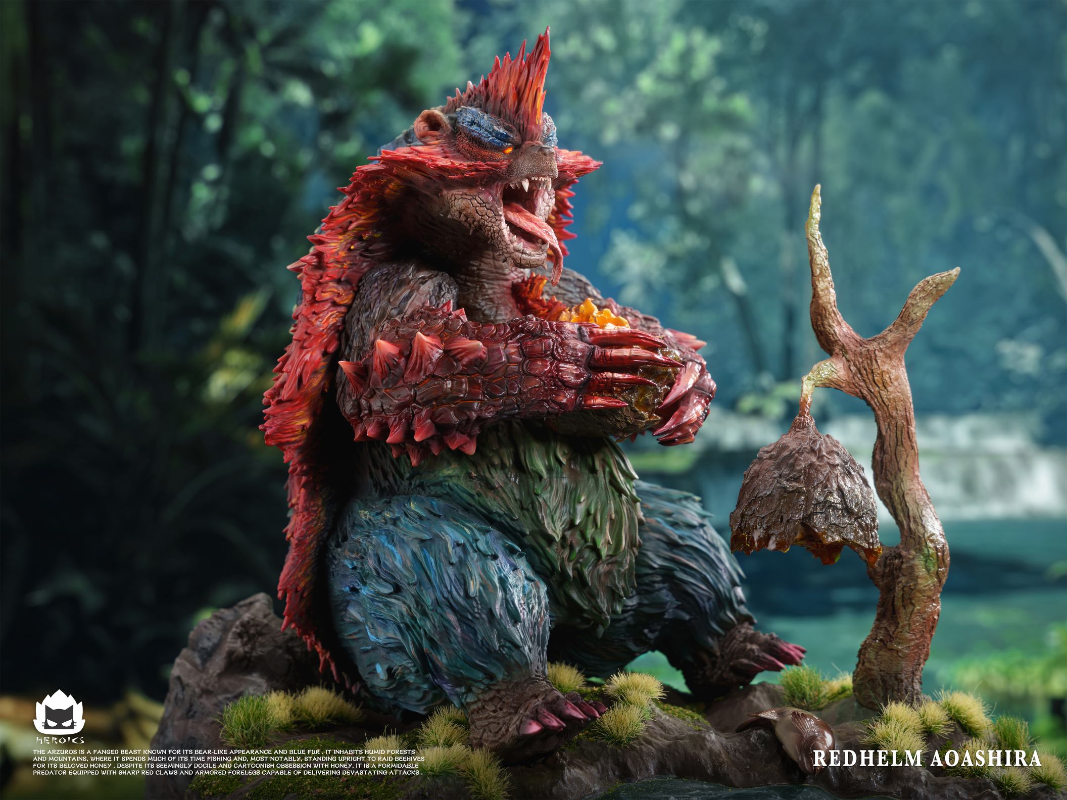 Heroics Catfire Studio Monster Hunter Arzuros & Redhelm Arzuros