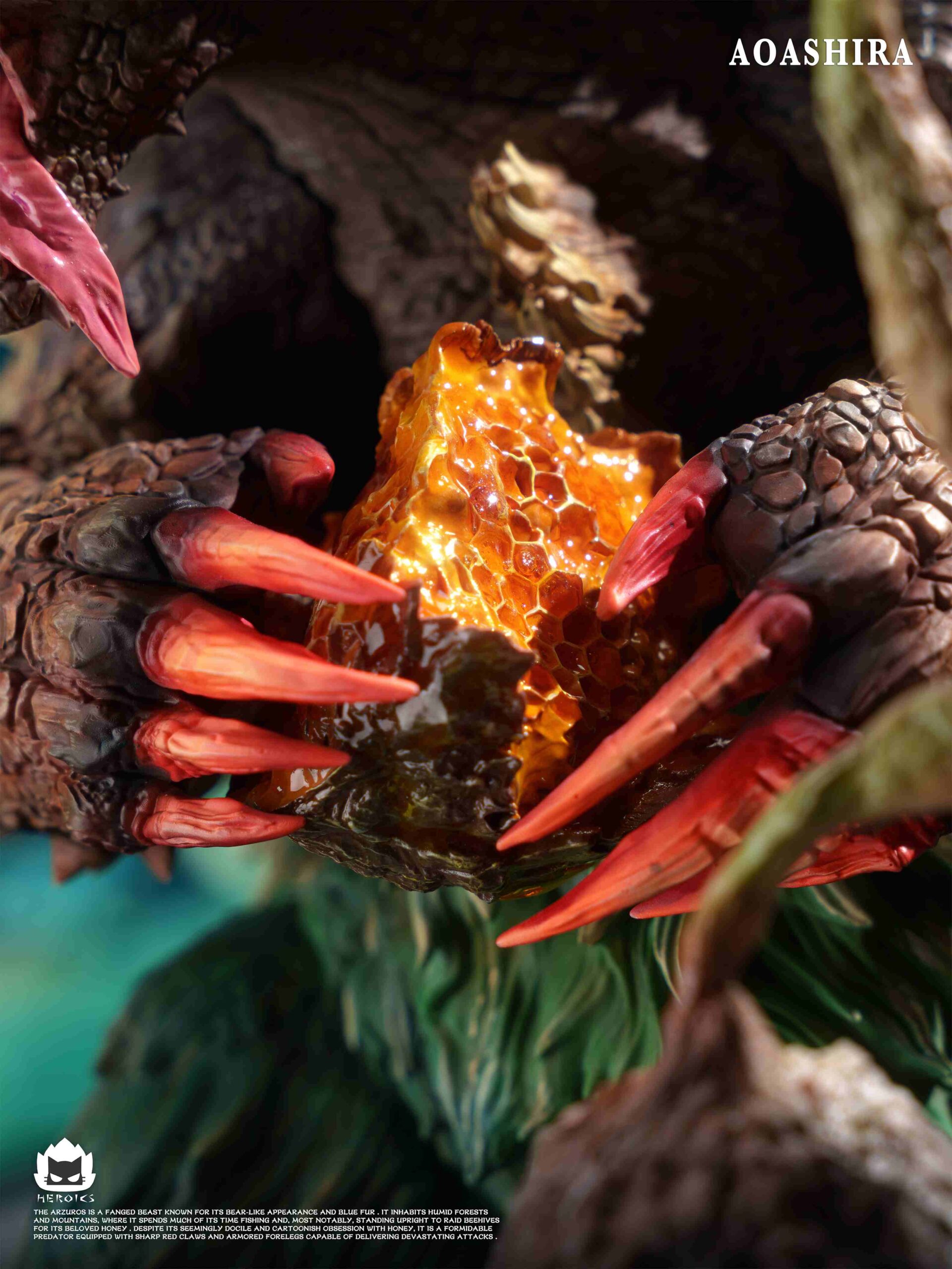 Heroics Catfire Studio Monster Hunter Arzuros & Redhelm Arzuros