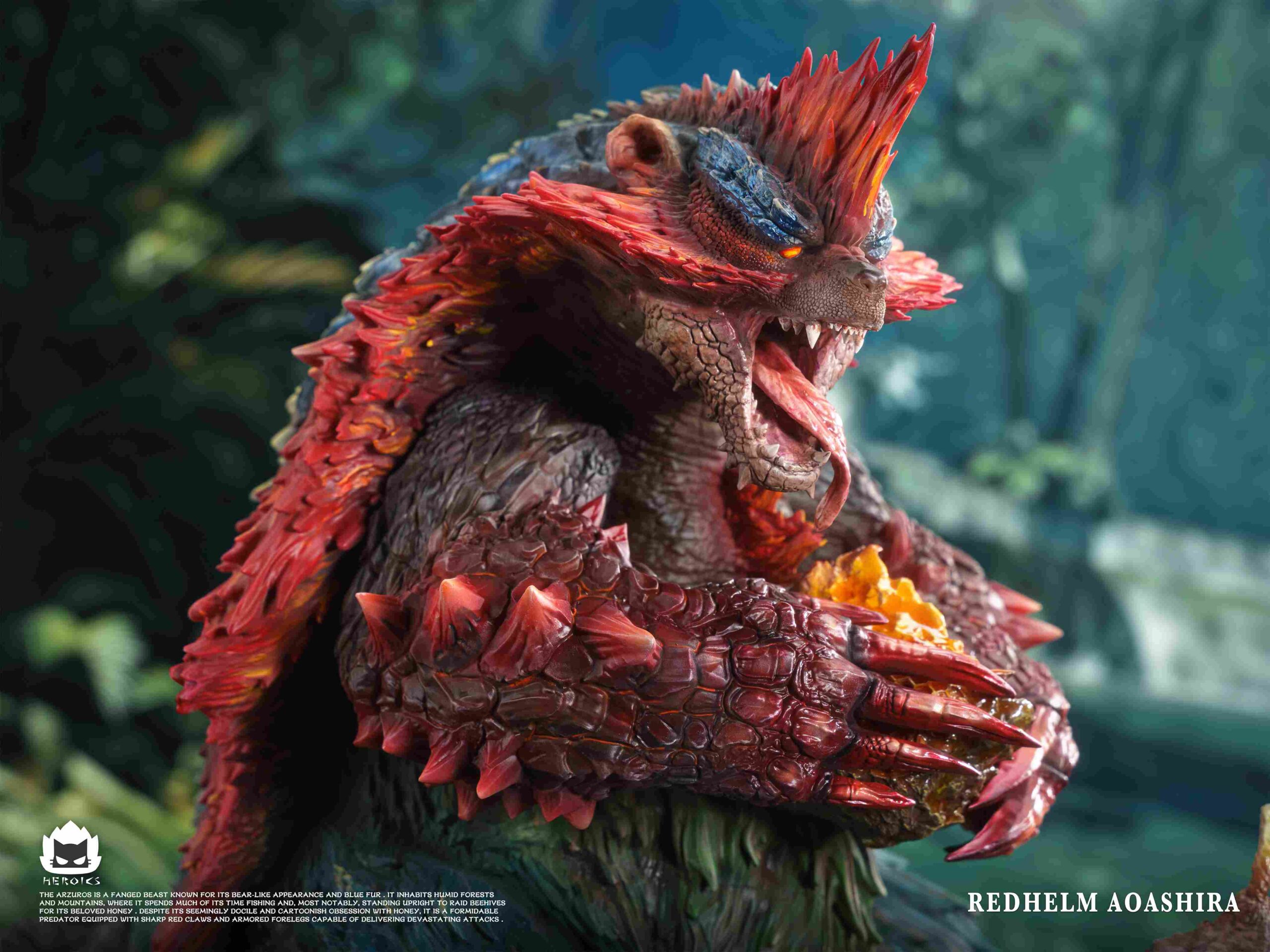 Heroics Catfire Studio Monster Hunter Arzuros & Redhelm Arzuros