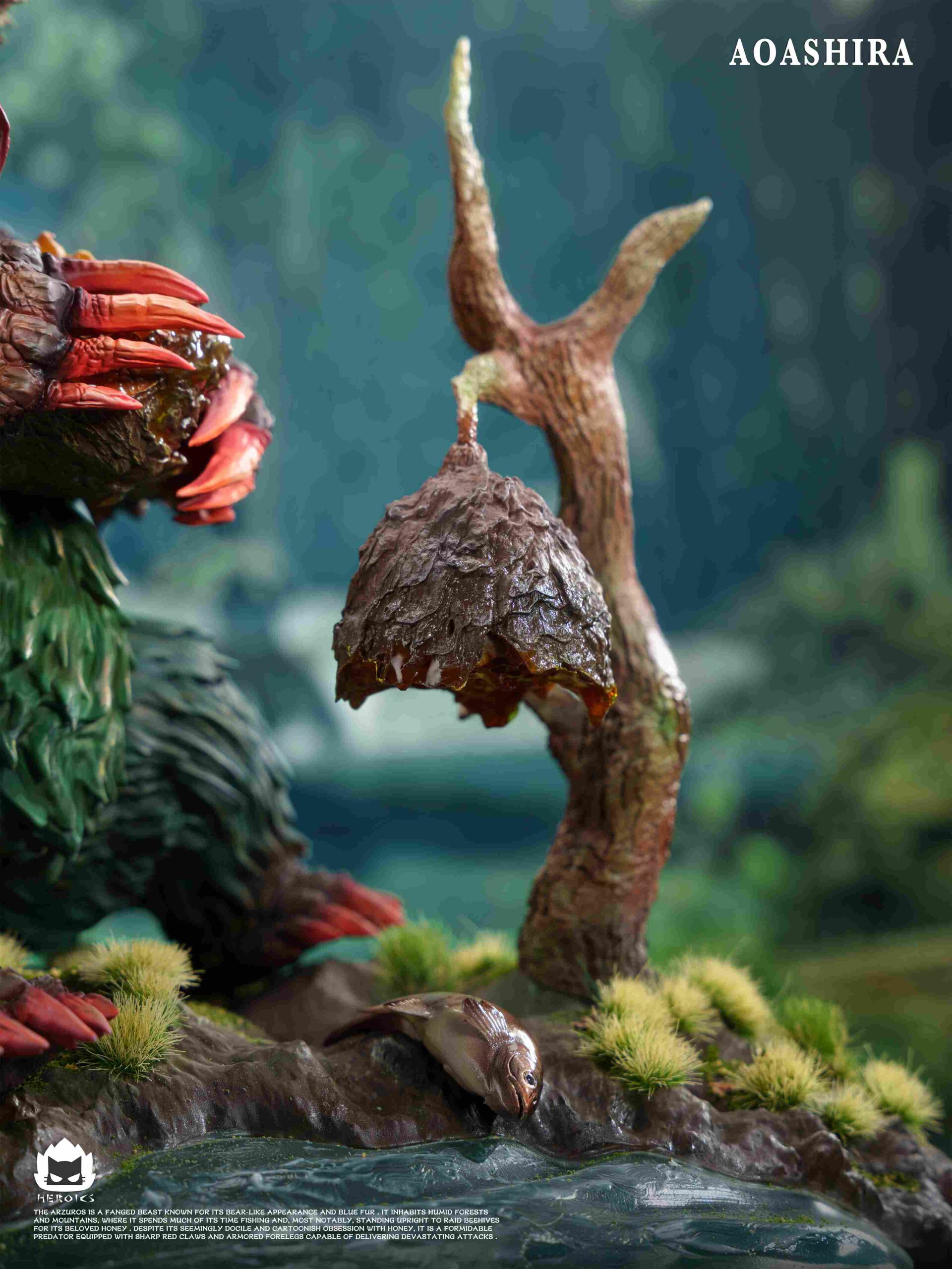 Heroics Catfire Studio Monster Hunter Arzuros & Redhelm Arzuros