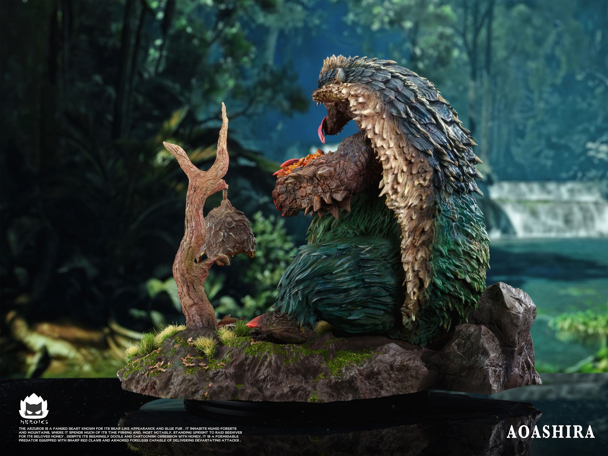 Heroics Catfire Studio Monster Hunter Arzuros & Redhelm Arzuros