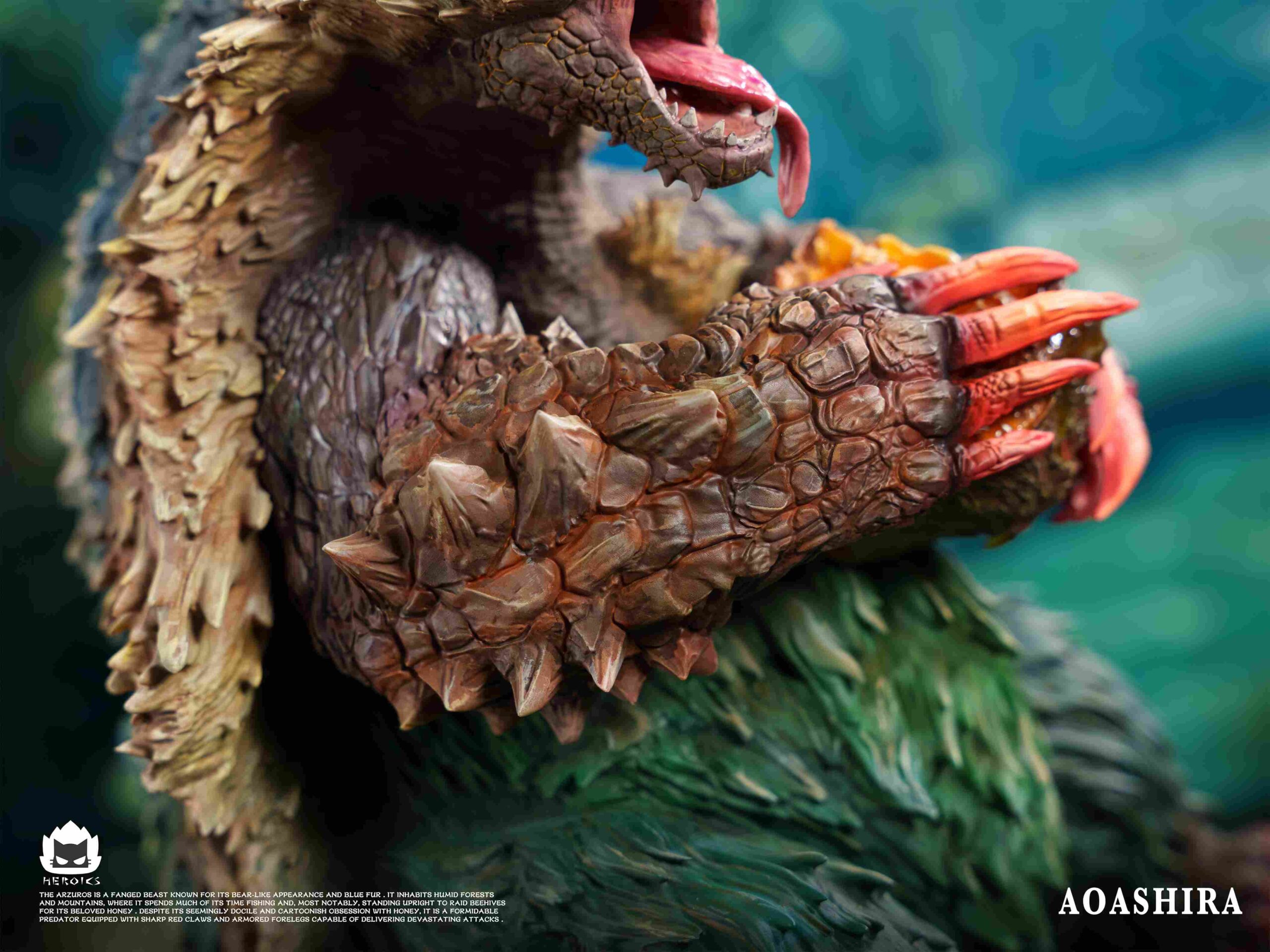 Heroics Catfire Studio Monster Hunter Arzuros & Redhelm Arzuros