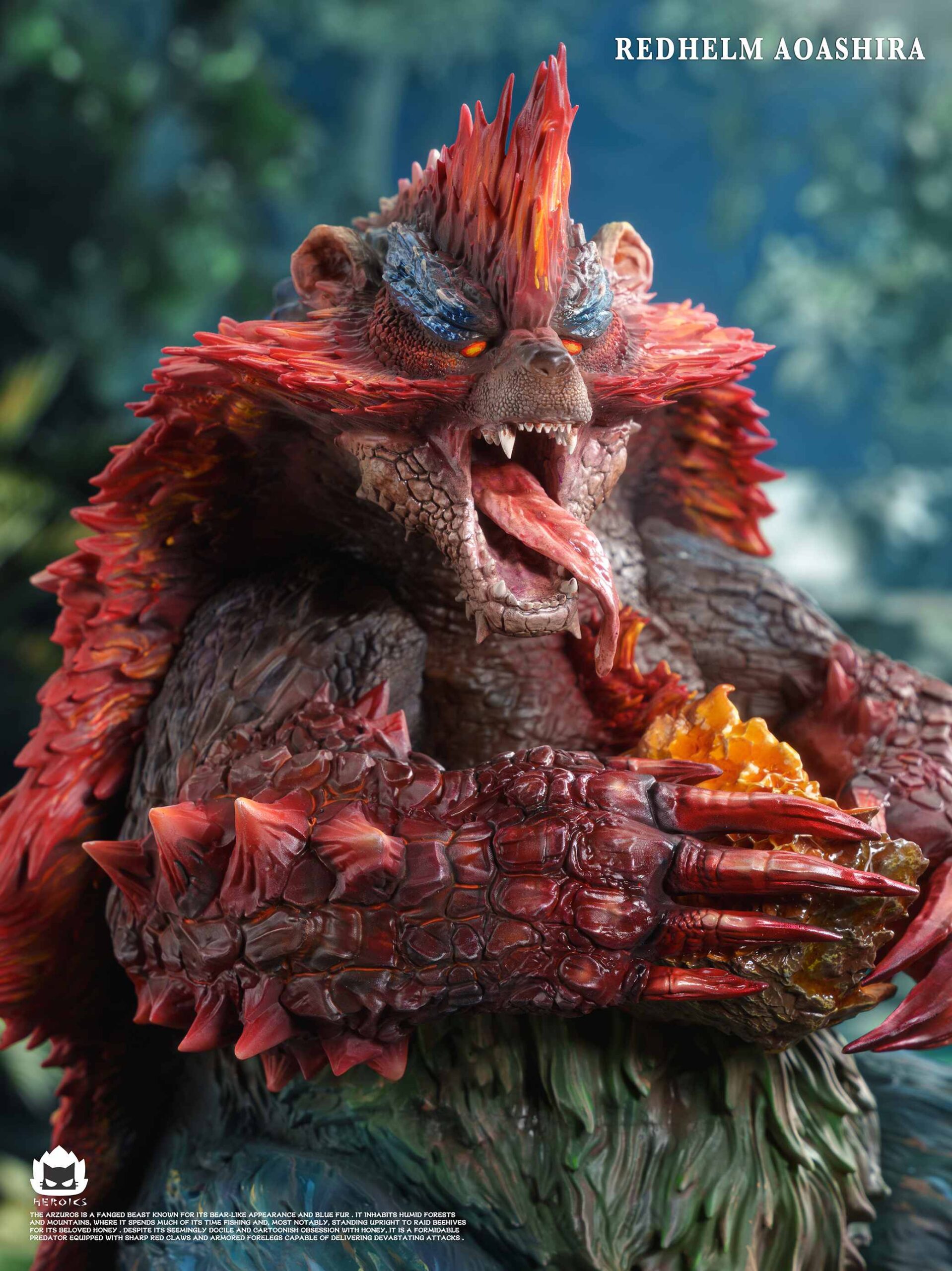 Heroics Catfire Studio Monster Hunter Arzuros & Redhelm Arzuros