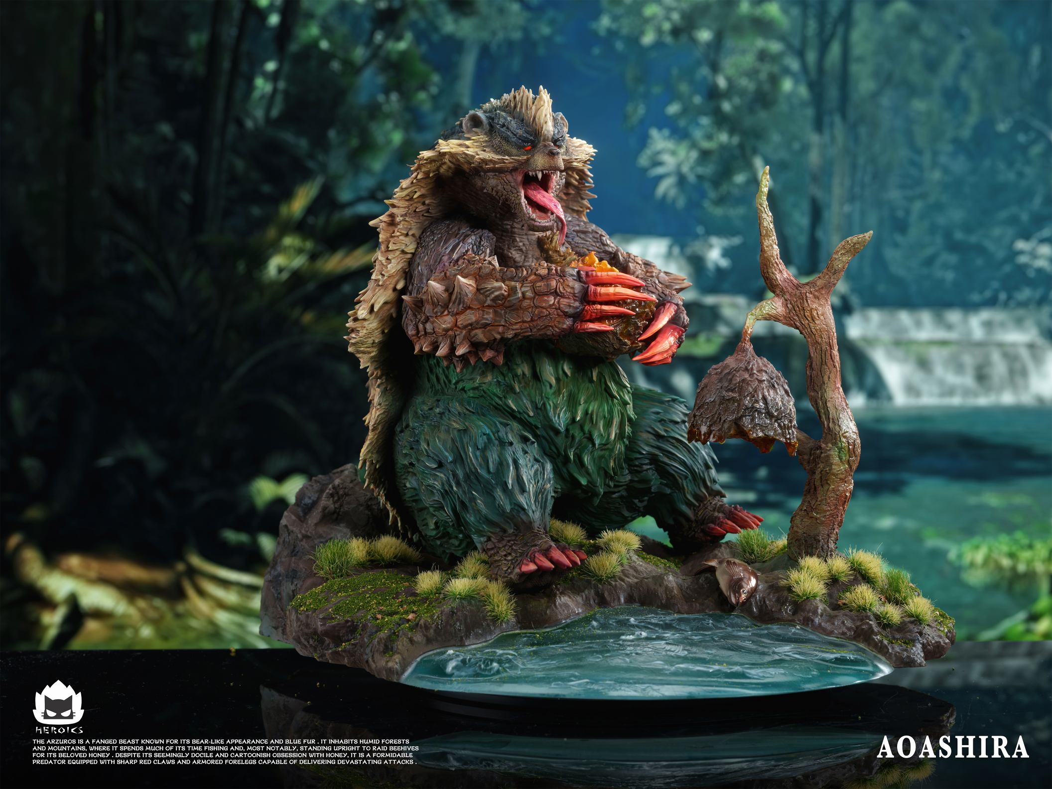 Heroics Catfire Studio Monster Hunter Arzuros & Redhelm Arzuros