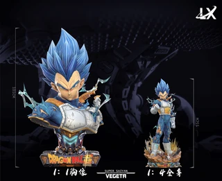 Alternate angle of the Vegeta life-size statue
