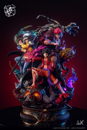 LX Studio One Piece Three Captains Monkey D. Luffy, Trafalgar D. Water Law & Eustass Kid