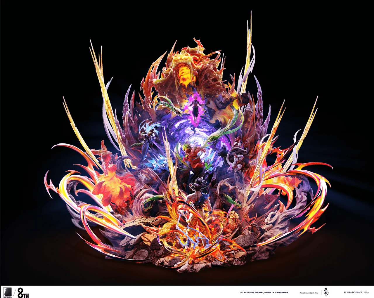 Last Sleep 8th Anniversary LED resin statue
