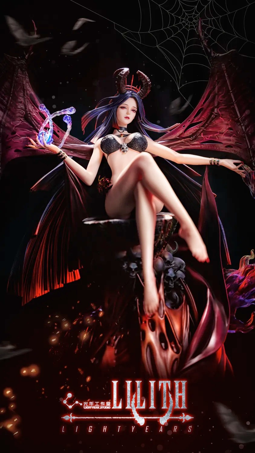 Lightyear Studio Ghostblade LiLiTh TOPGK 1/4 Limited 199 LED Resin Statue
