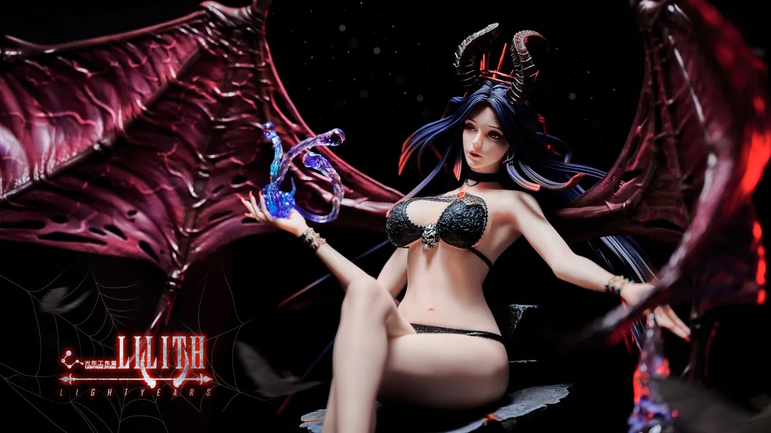 Lightyear Studio Ghostblade LiLiTh TOPGK 1/4 Limited 199 LED Resin Statue