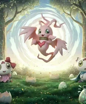 Mei Du Sha Digimon Marin Angemon & Calumon