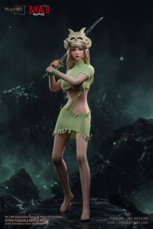 Mojoy - Slender Female Body + Head Green Ver. TOPGK 1/6 - LSR + Stainless Steel Action Figure