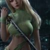 Mojoy - Slender Female Body + Head Green Ver. TOPGK 1/6 - LSR + Stainless Steel Action Figure