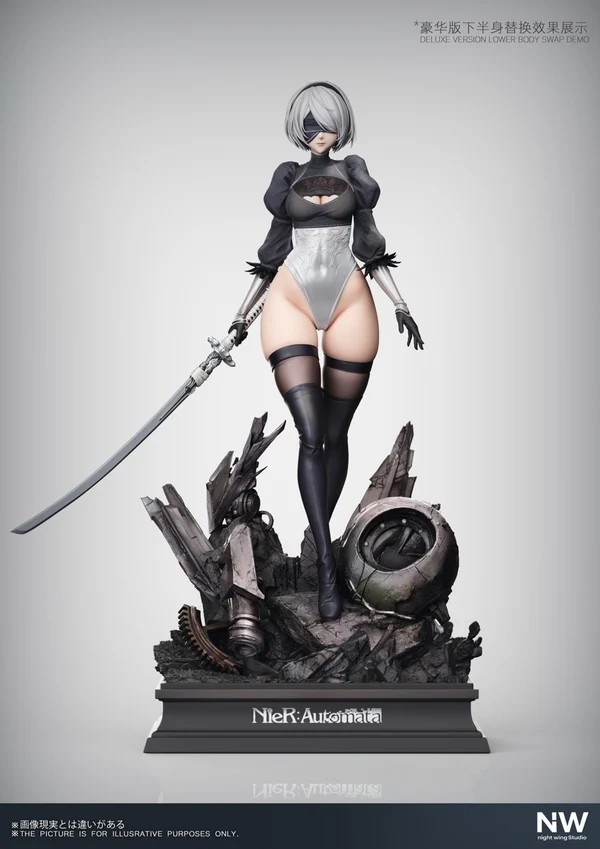 NieR Automata 2B resin statue