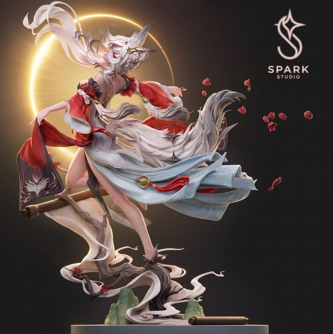 Original Character Moonlit Fox Spirit 1/6 Scale Resin Statue –Spark Studio