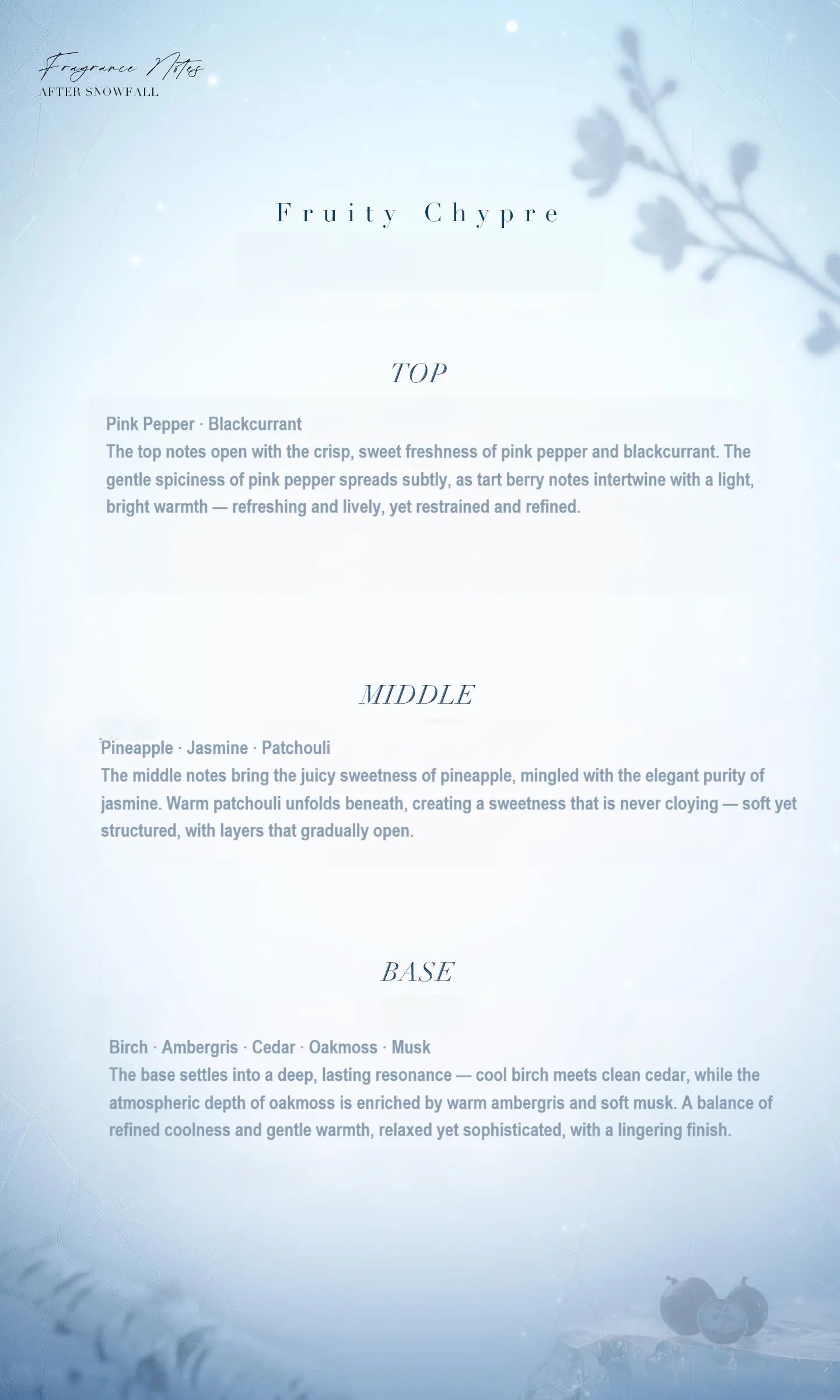 Papergames - Love and Deepspace Zayne "Clutching Heart" Series Exclusive Perfume TOPGK After Snowfall (Licensed)