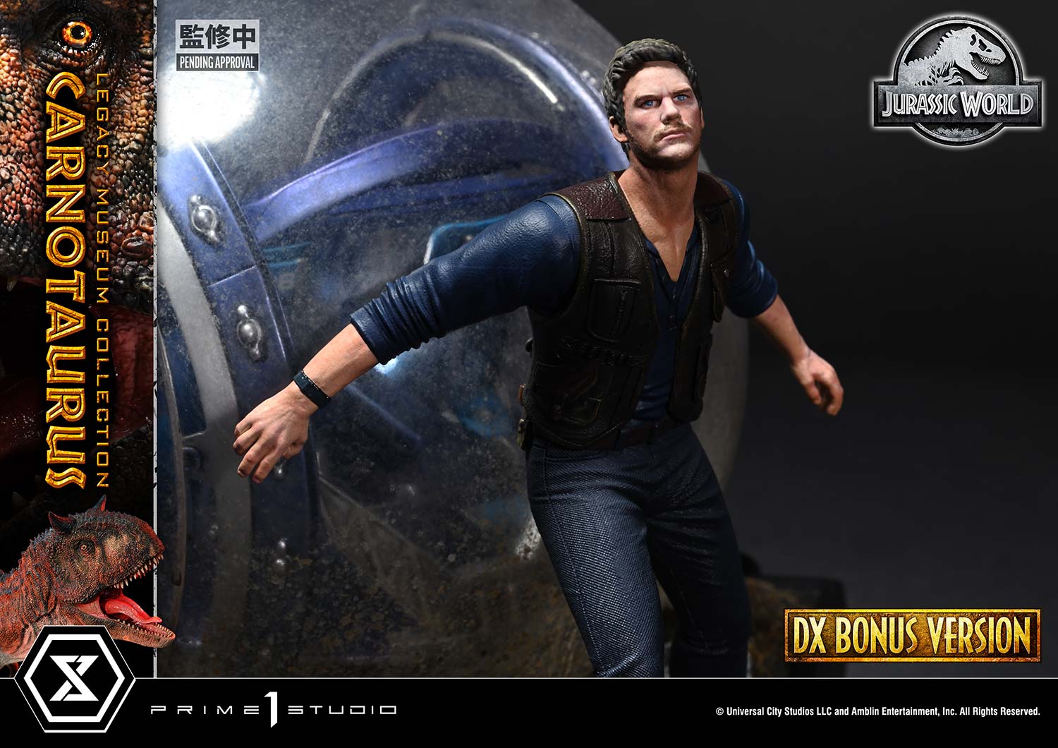 Prime 1 Studio - Jurassic Series Carnotaurus TOPGK 1/15 Scale Polystone Statue (Licensed)