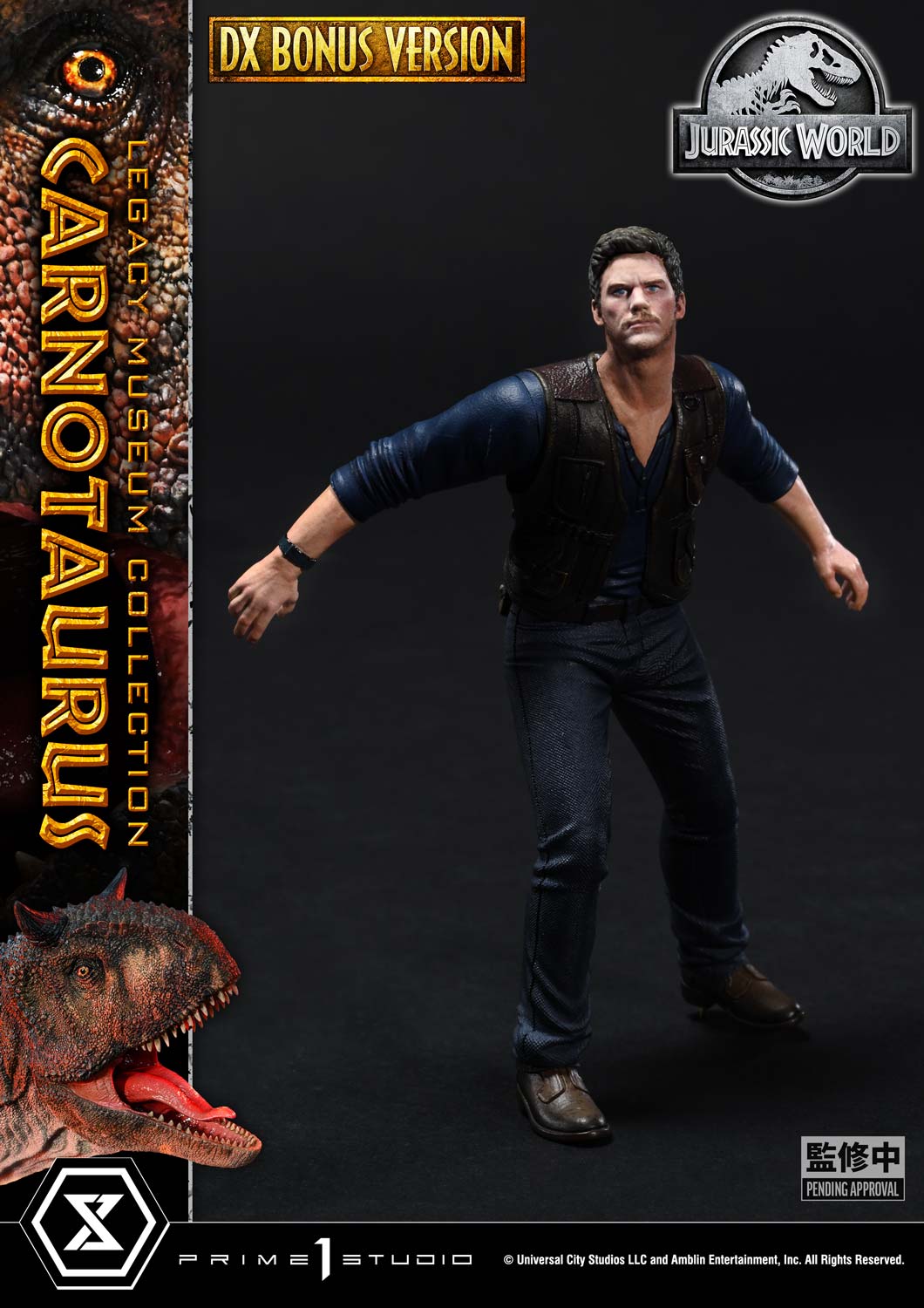 Prime 1 Studio - Jurassic Series Carnotaurus TOPGK 1/15 Scale Polystone Statue (Licensed)