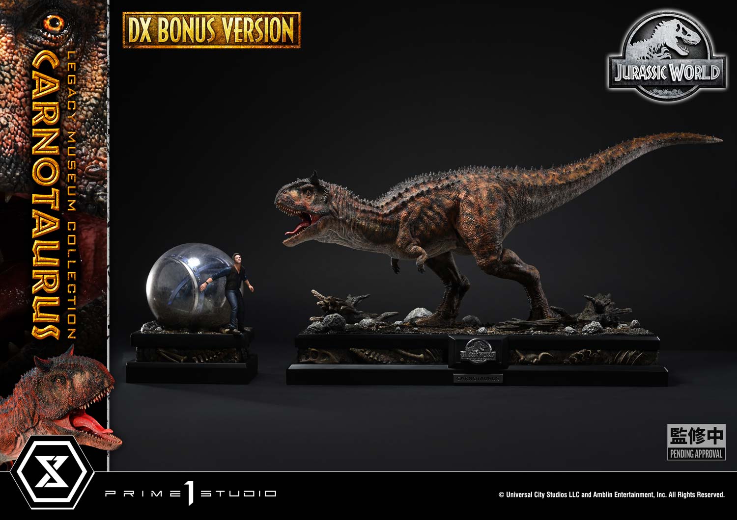 Prime 1 Studio - Jurassic Series Carnotaurus TOPGK 1/15 Scale Polystone Statue (Licensed)