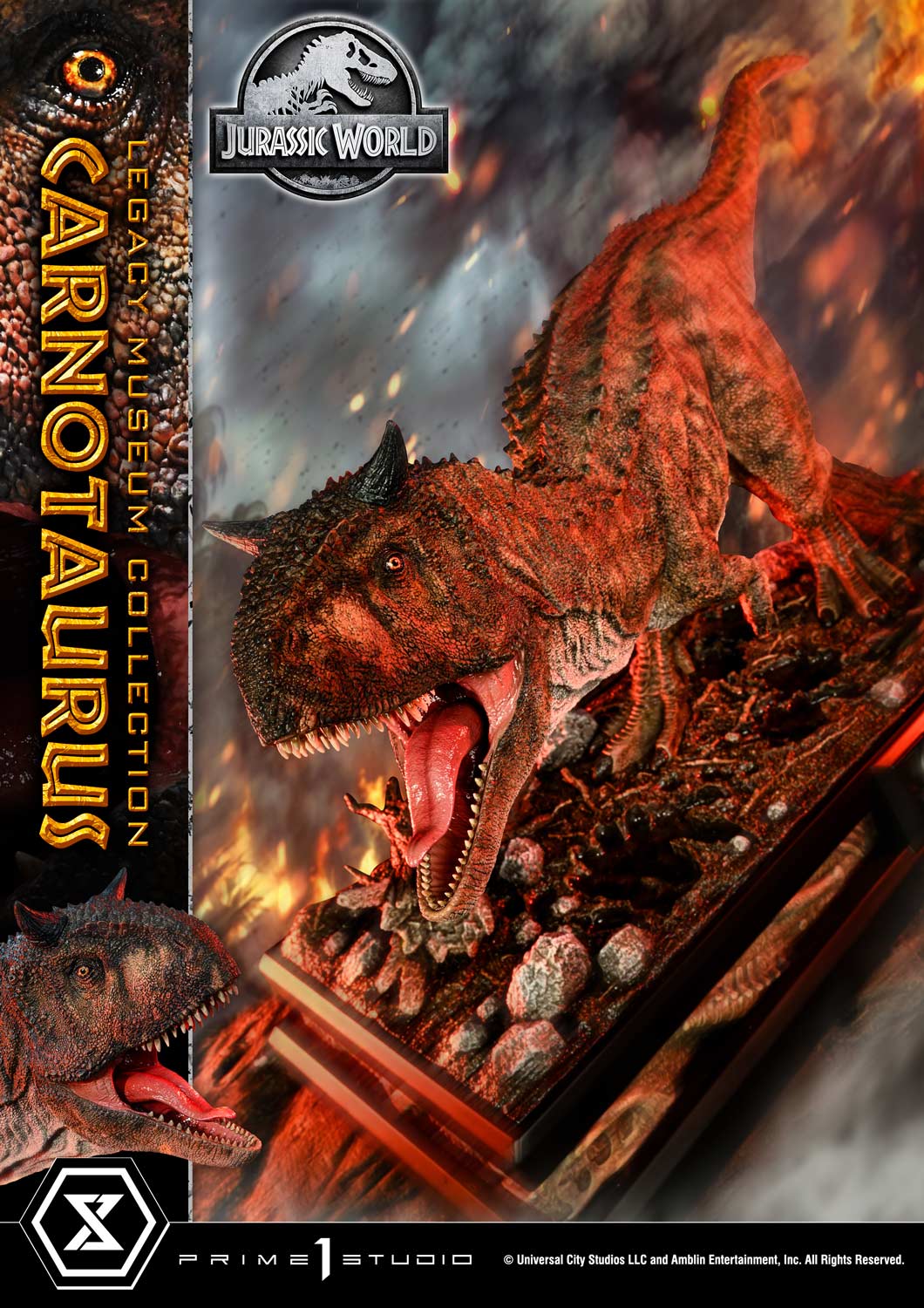 Prime 1 Studio - Jurassic Series Carnotaurus TOPGK 1/15 Scale Polystone Statue (Licensed)