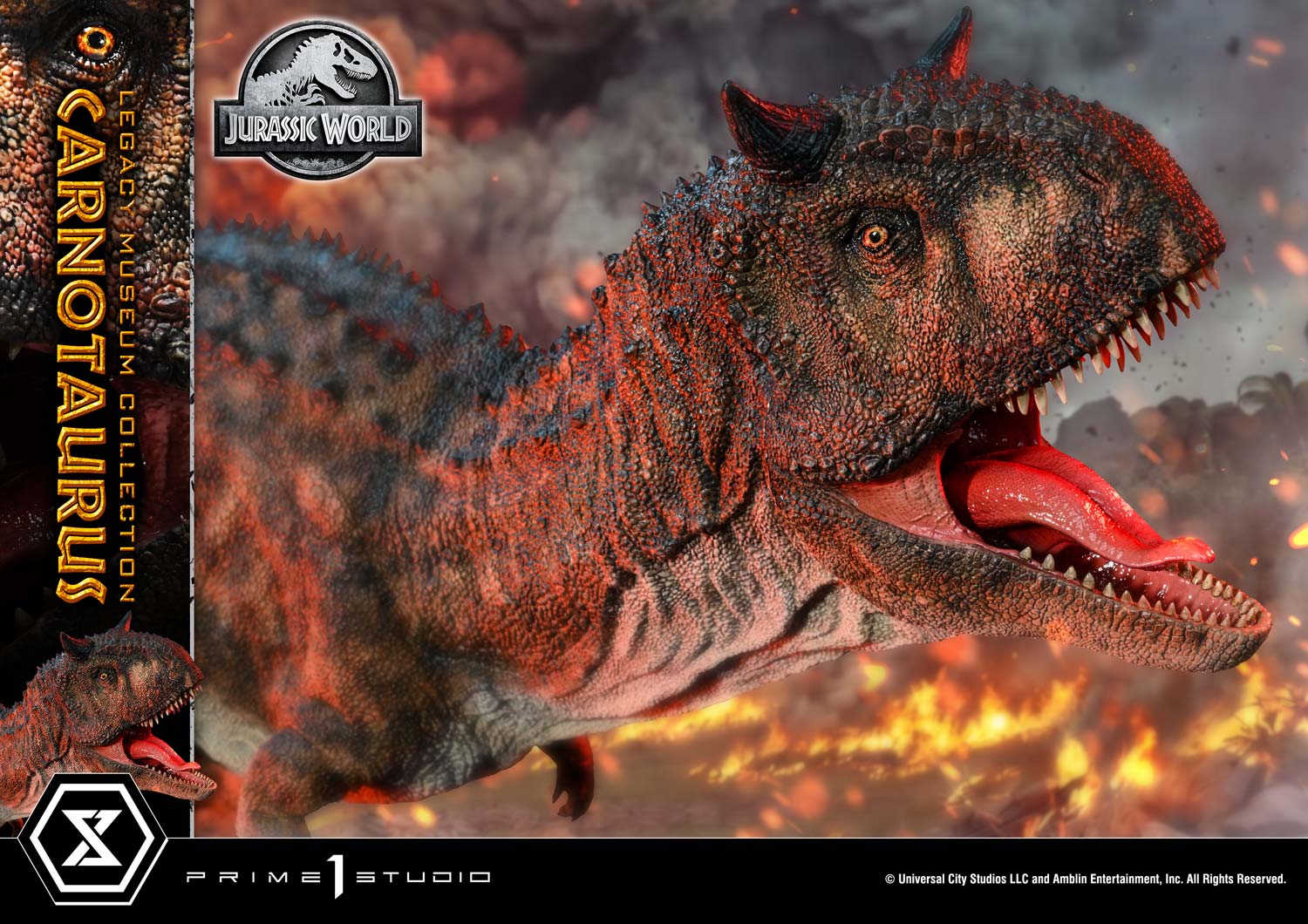 Prime 1 Studio - Jurassic Series Carnotaurus TOPGK 1/15 Scale Polystone Statue (Licensed)
