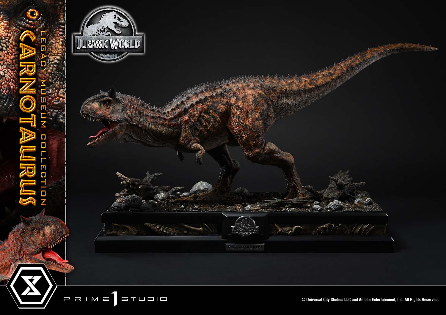 Prime 1 Studio - Jurassic Series Carnotaurus TOPGK 1/15 Scale Polystone Statue (Licensed)