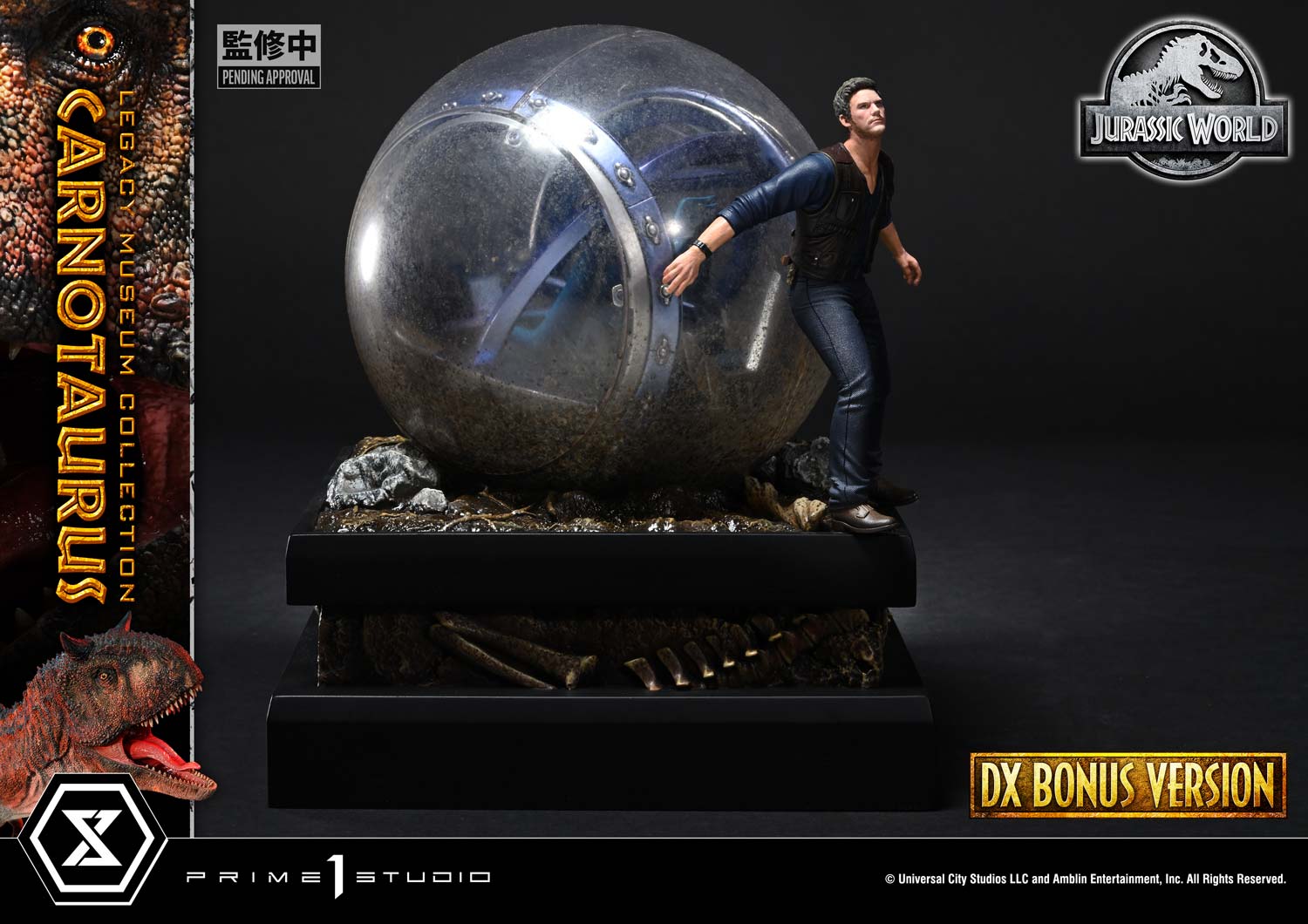 Prime 1 Studio - Jurassic Series Carnotaurus TOPGK 1/15 Scale Polystone Statue (Licensed)