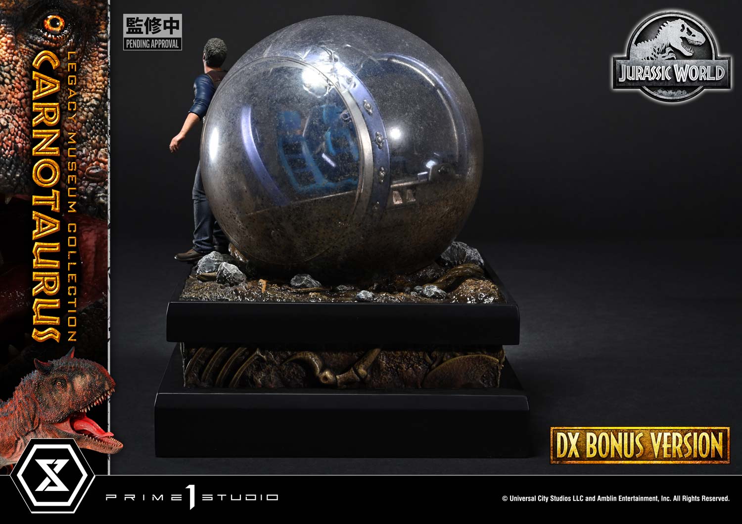 Prime 1 Studio - Jurassic Series Carnotaurus TOPGK 1/15 Scale Polystone Statue (Licensed)