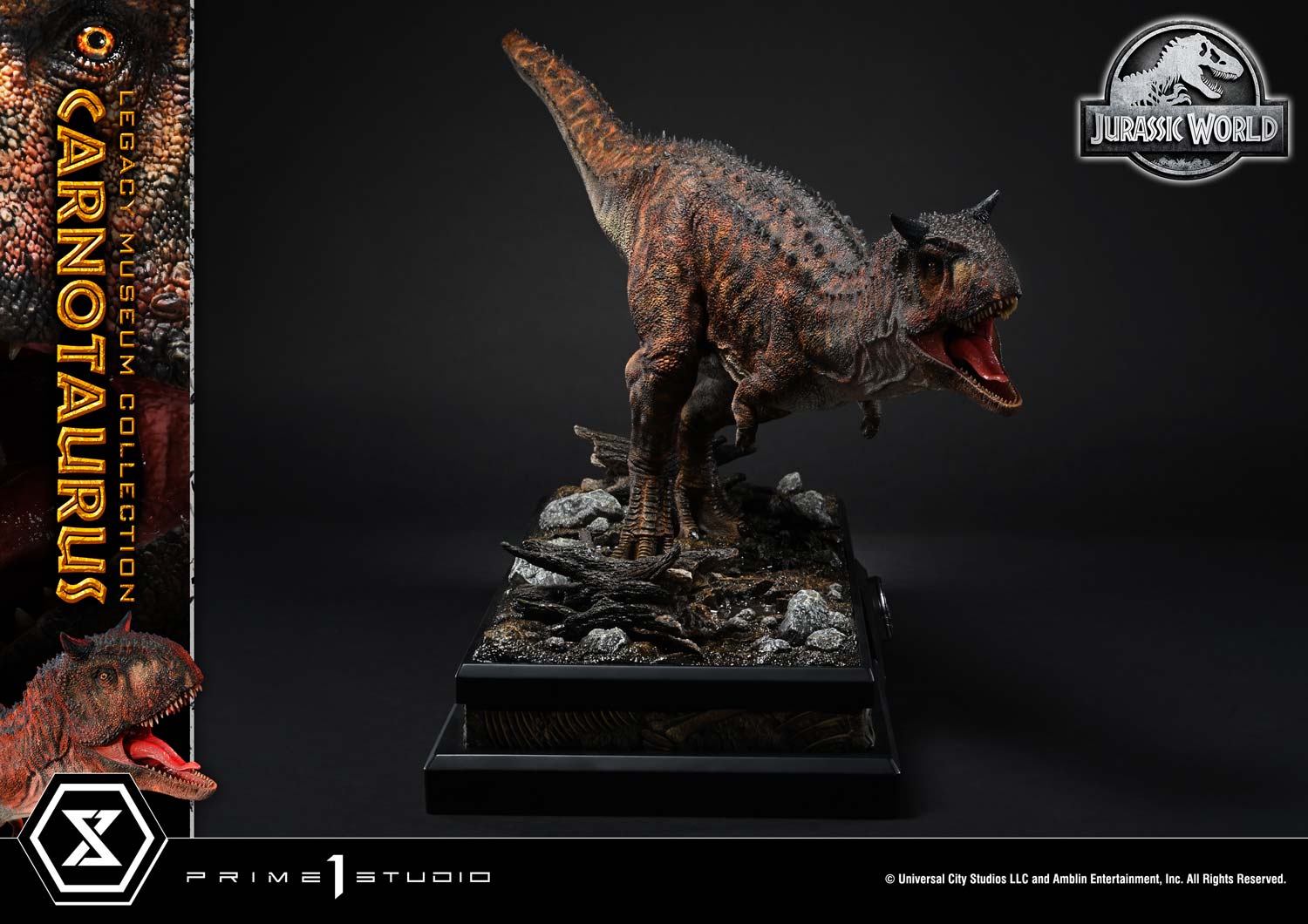 Prime 1 Studio - Jurassic Series Carnotaurus TOPGK 1/15 Scale Polystone Statue (Licensed)