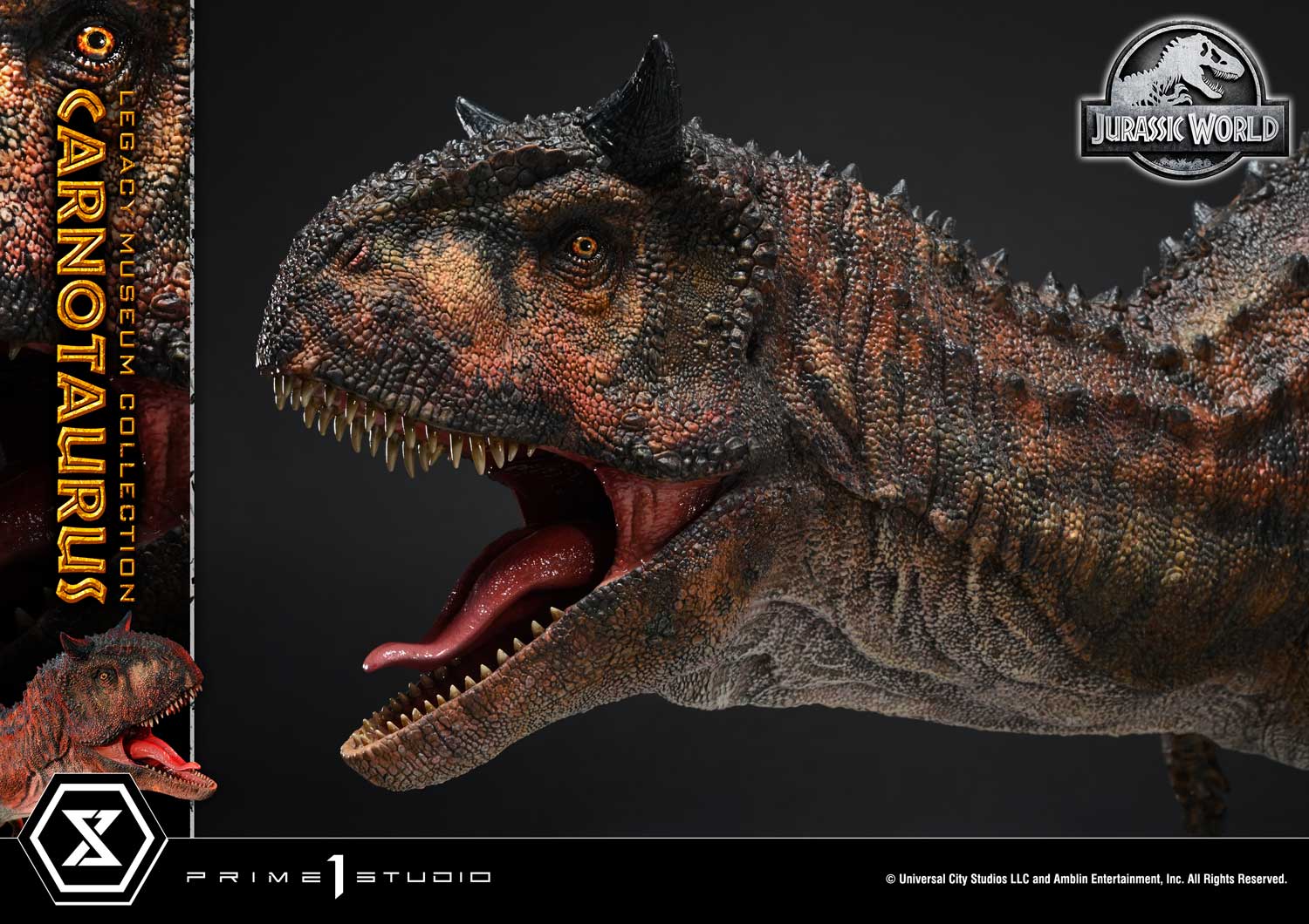 Prime 1 Studio - Jurassic Series Carnotaurus TOPGK 1/15 Scale Polystone Statue (Licensed)