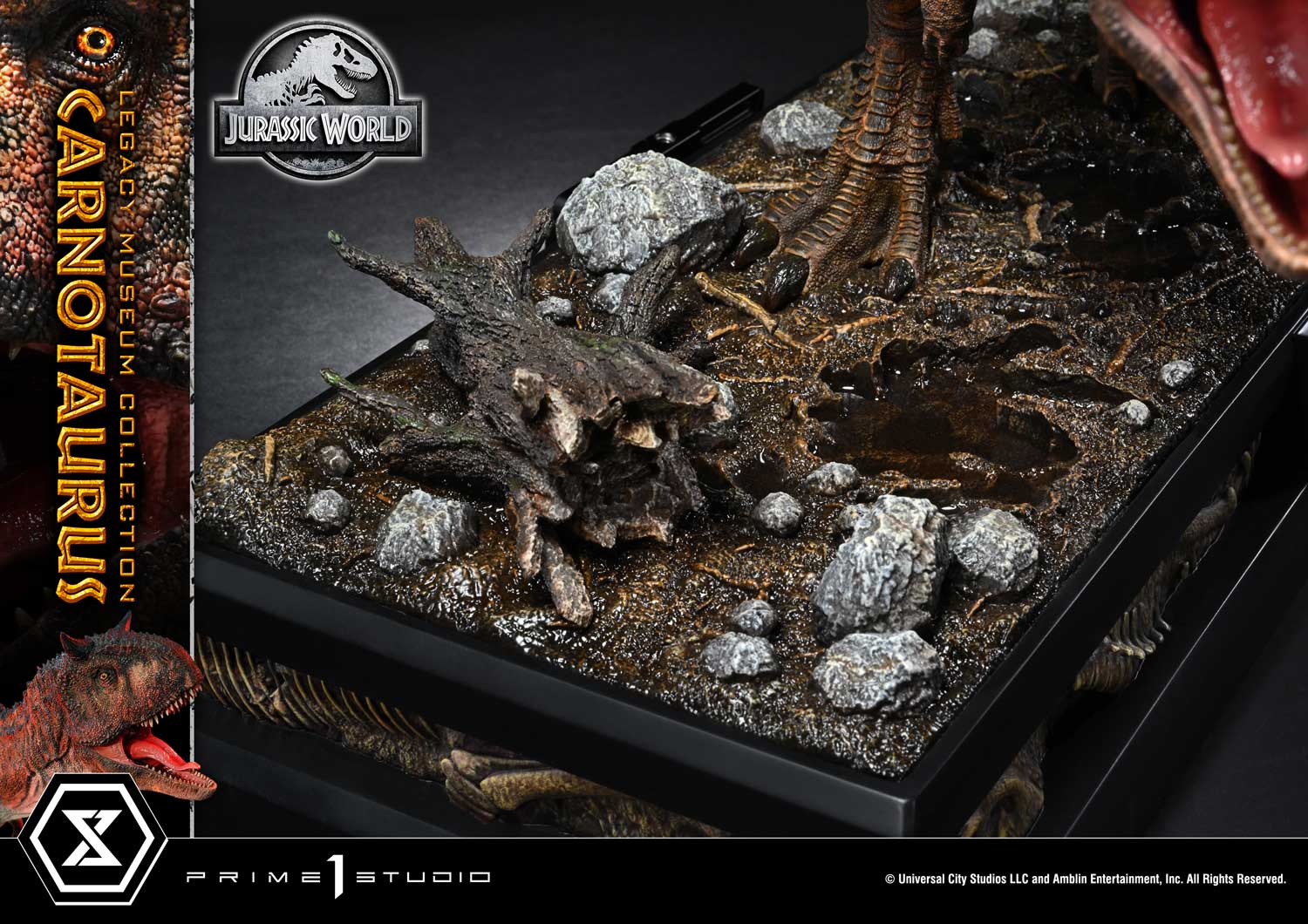 Prime 1 Studio - Jurassic Series Carnotaurus TOPGK 1/15 Scale Polystone Statue (Licensed)