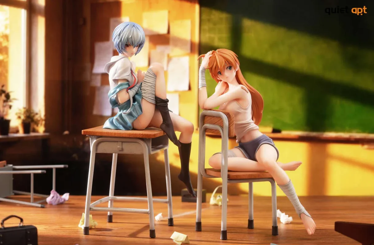 当前图片:Quiet Art Studio Neon Genesis Evangelion Asuka & Rei