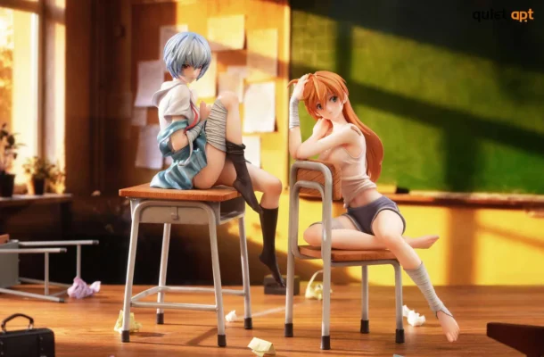 Quiet Art Studio Neon Genesis Evangelion Asuka & Rei