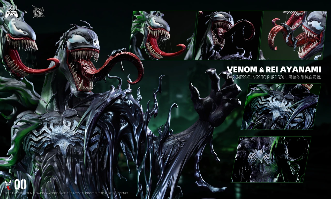 Ready Player 1 × AnXing Studio – Venom & Ayanami Rei TOPGK 1:4 Limited 99 PU + Resin Statue