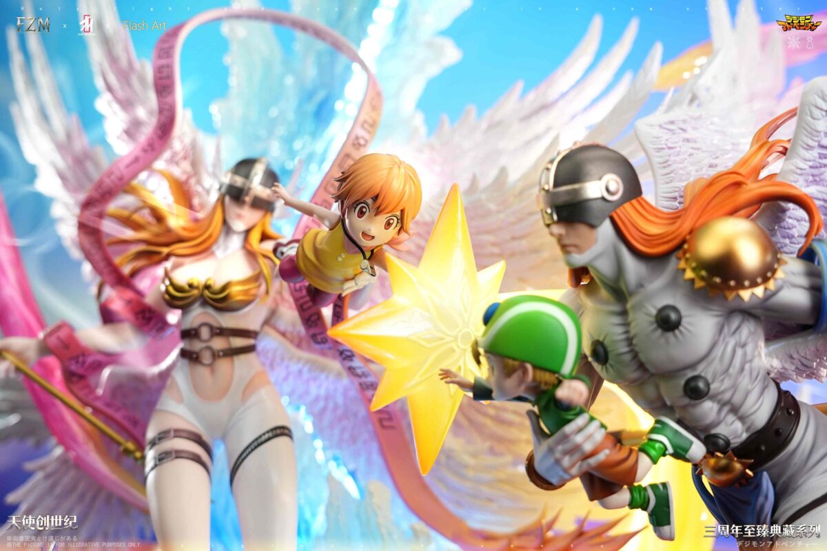 SUPER HERO Studio × Flash Art STUDIO × Fantasy Zone Maker Digimon Angewomon & Angemon